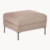 Reposapies Puf Cucita, Con Espacio De Almacenamiento