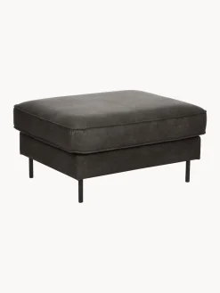 Reposapies Puf De Cuero Reciclado Hunter