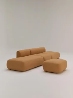 Reposapies Puf En Tejido Boucle Sofia