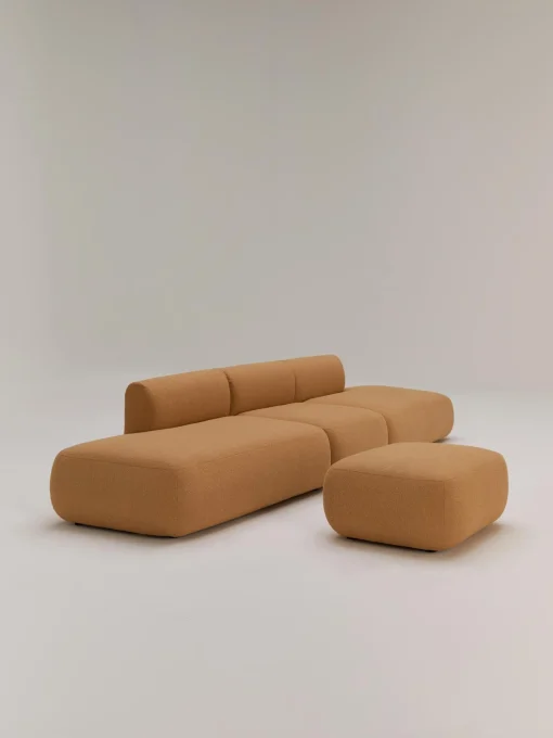 Reposapies Puf En Tejido Boucle Sofia