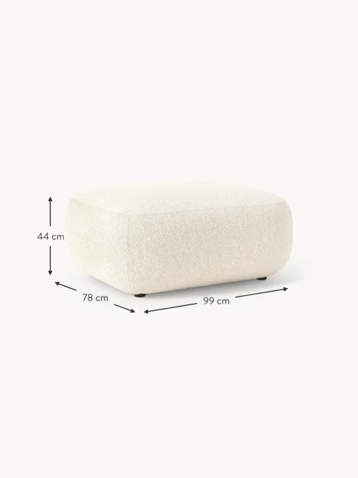 Reposapies Puf En Tejido Boucle Sofia