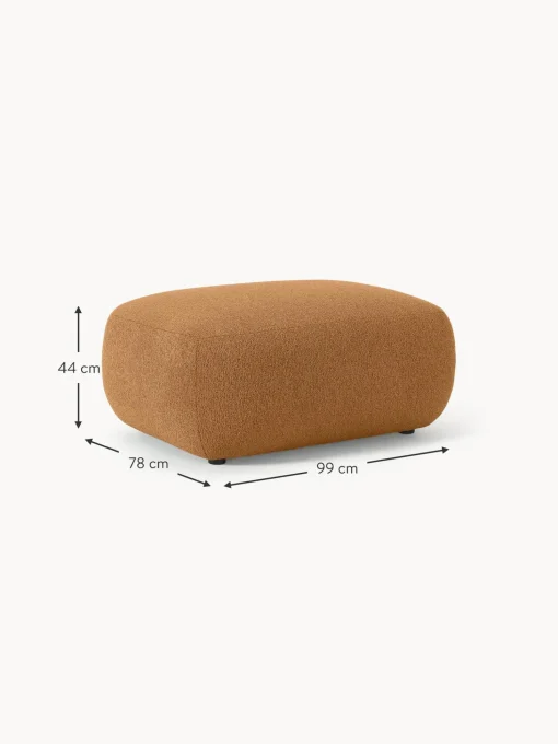 Reposapies Puf En Tejido Boucle Sofia