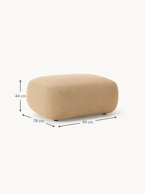 Reposapies Puf En Tejido Boucle Sofia