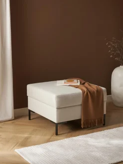 Reposapies Puf Luna, Con Espacio De Almacenamiento
