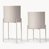 Set De Maceteros De Metal Mina, 2 Uds.