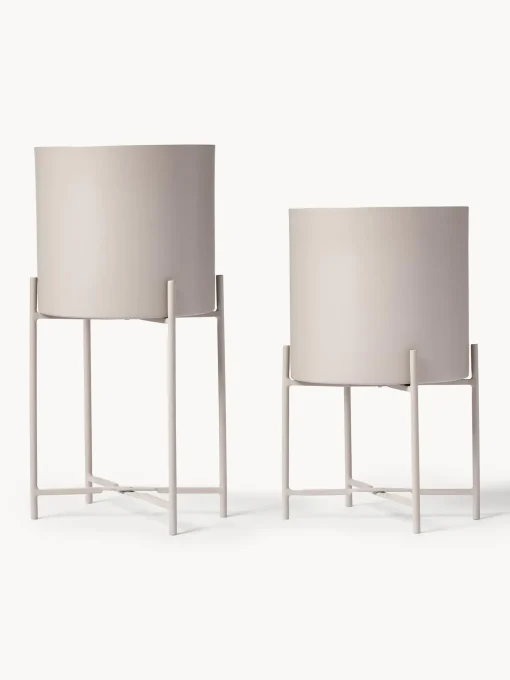 Set De Maceteros De Metal Mina, 2 Uds.
