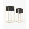Set De Maceteros De Metal Leilani, 2 Uds.