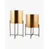 Set De Maceteros De Metal Mina, 2 Uds.