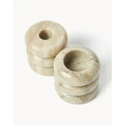 Set De Portavelas Y Candelabros 2En1 De Marmol Orta, 2 Uds.