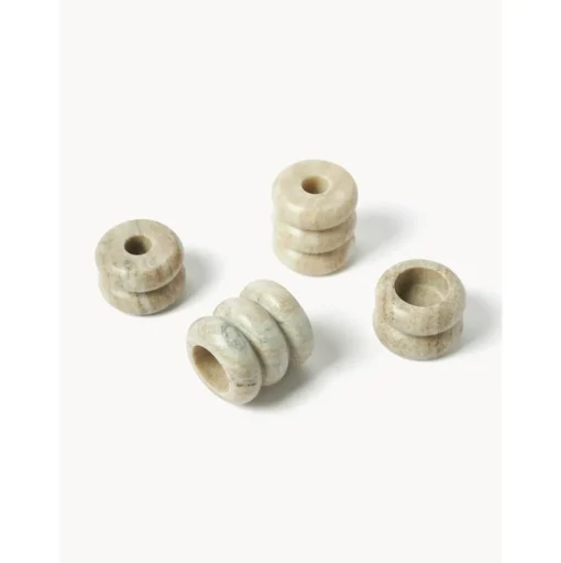 Set De Portavelas Y Candelabros 2En1 De Marmol Orta, 2 Uds.