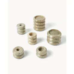 Set De Portavelas Y Candelabros 2En1 De Marmol Orta, 2 Uds.
