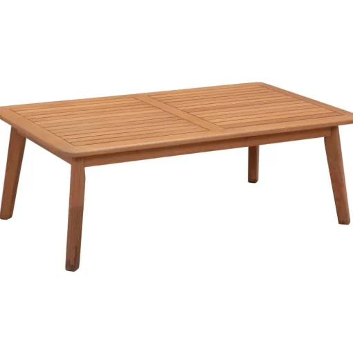 Set Lounge Para Exterior De Madera De Eucalipto Bergen, 4 Pzas.