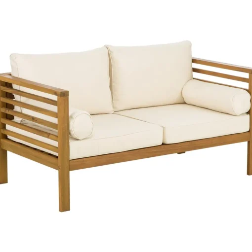Set Lounge Para Exterior De Madera De Acacia Bo, 4 Pzas.