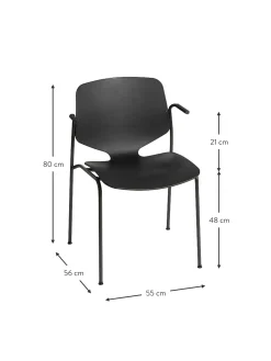 Silla Con Reposabrazos Artesanal De Plastico Nova Sea