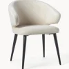 Silla Con Reposabrazos De Terciopelo Celia, Estilo Moderno