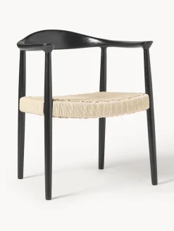 Silla Con Reposabrazos De Madera De Fresno Pavel