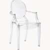 Silla Con Reposabrazos De Diseno Louis Ghost