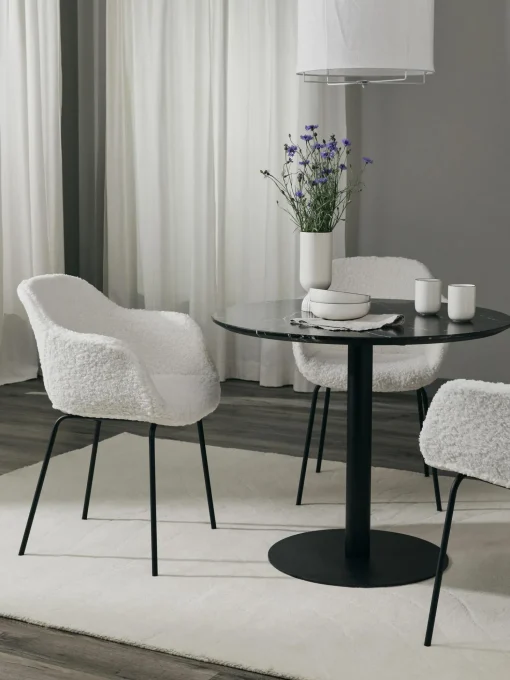 Silla Con Reposabrazos De Borreguillo Fiji