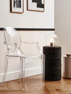 Silla Con Reposabrazos De Diseno Louis Ghost