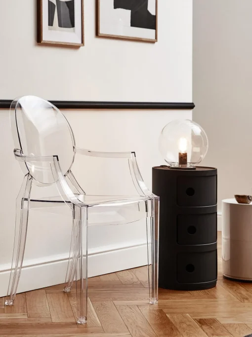 Silla Con Reposabrazos De Diseno Louis Ghost