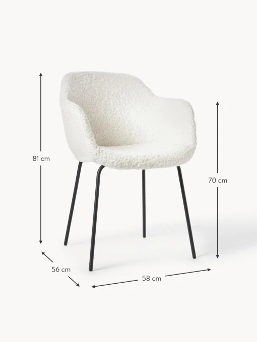 Silla Con Reposabrazos De Borreguillo Fiji