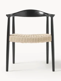 Silla Con Reposabrazos De Madera De Fresno Pavel