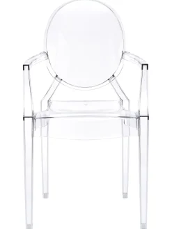 Silla Con Reposabrazos De Diseno Louis Ghost