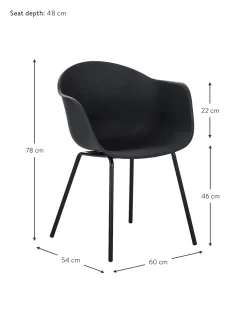 Silla Con Reposabrazos De Plastico Claire