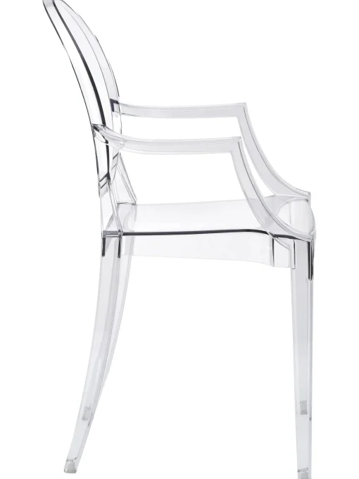 Silla Con Reposabrazos De Diseno Louis Ghost