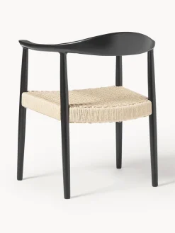 Silla Con Reposabrazos De Madera De Fresno Pavel