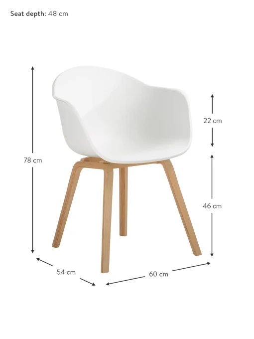 Silla Con Reposabrazos De Plastico Claire