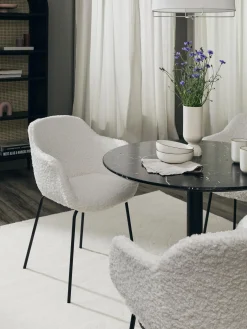Silla Con Reposabrazos De Borreguillo Fiji