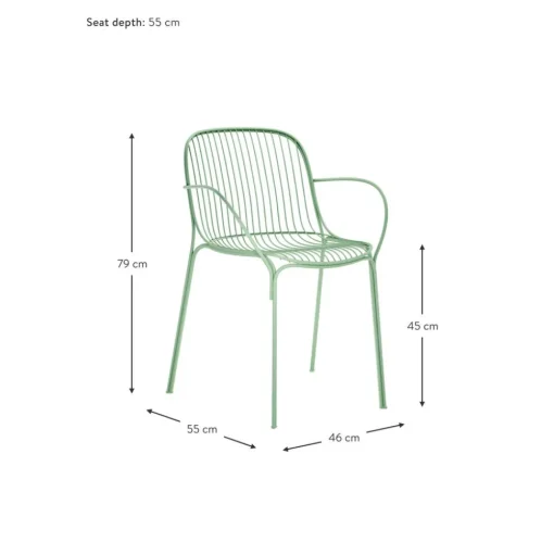 Silla Con Reposabrazos Para Exterior Hiray
