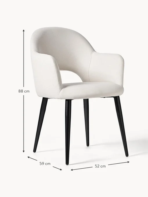 Silla Con Reposabrazos Tapizadas Rachel
