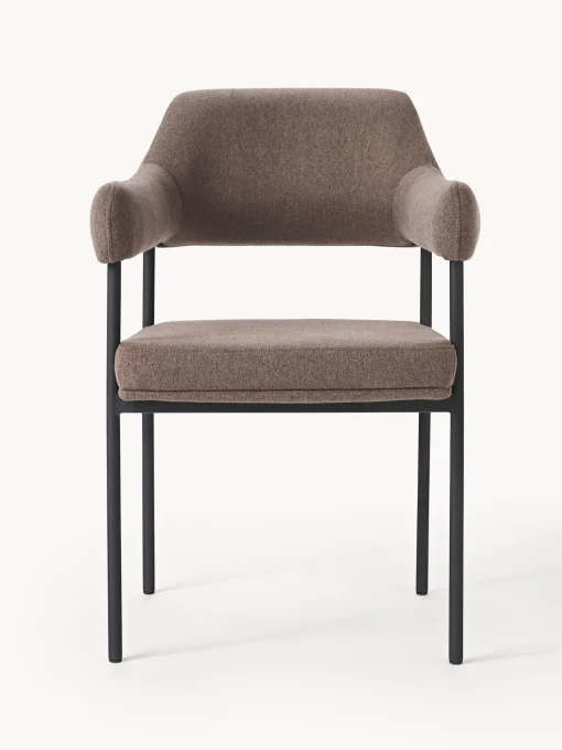 Silla Con Reposabrazos Tapizada Zoe