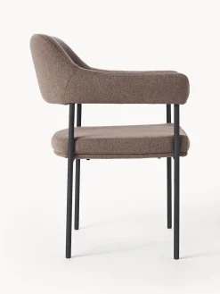 Silla Con Reposabrazos Tapizada Zoe