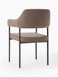 Silla Con Reposabrazos Tapizada Zoe