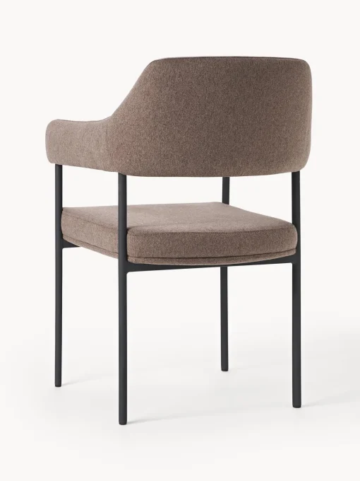 Silla Con Reposabrazos Tapizada Zoe
