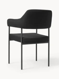 Silla Con Reposabrazos Tapizada Zoe