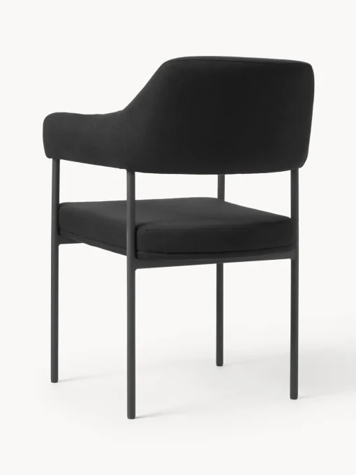 Silla Con Reposabrazos Tapizada Zoe