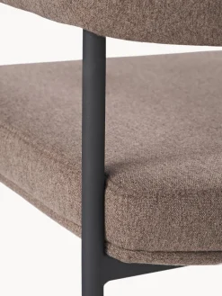 Silla Con Reposabrazos Tapizada Zoe