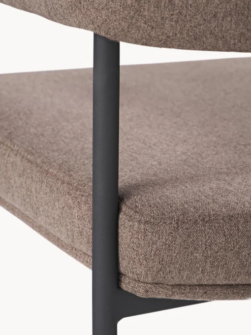 Silla Con Reposabrazos Tapizada Zoe