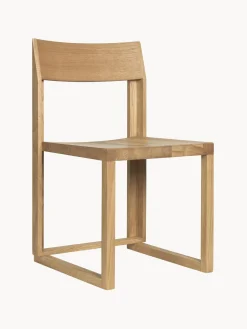 Silla De Madera De Roble Outline