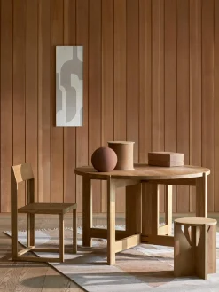 Silla De Madera De Roble Outline