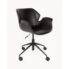 Silla De Oficina De Cuero Sintetico Nikki, Altura Regulable