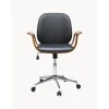 Silla De Oficina De Cuero Artificial Patron, Altura Regulable