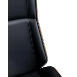 Silla De Oficina De Cuero Sintetico Rouven, Altura Regulable
