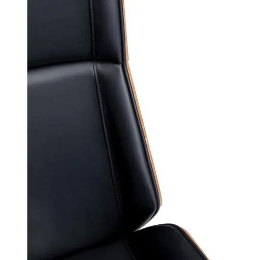 Silla De Oficina De Cuero Sintetico Rouven, Altura Regulable