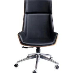 Silla De Oficina De Cuero Sintetico Rouven, Altura Regulable
