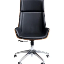 Silla De Oficina De Cuero Sintetico Rouven, Altura Regulable